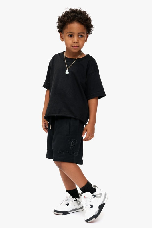 Kids Dunya Black Jorts - Valabasas