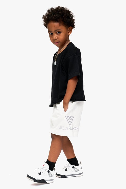 Kids Dunya White Jorts - Valabasas