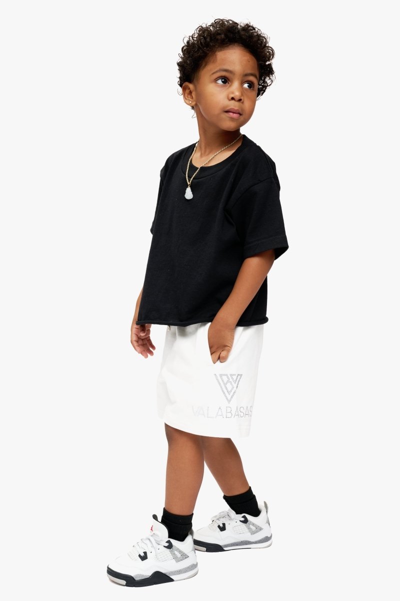 Kids Dunya White Jorts - Valabasas