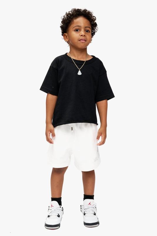 Kids Dunya White Jorts - Valabasas