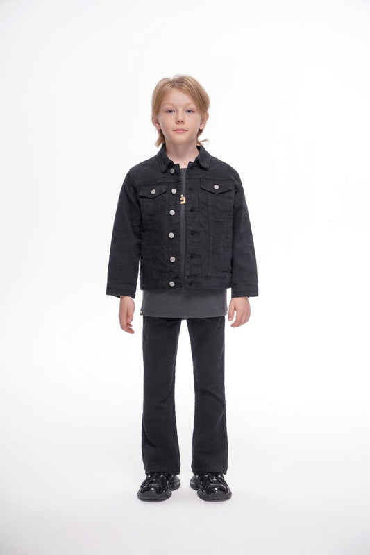 Kids Ealdor Jacket Black - Valabasas