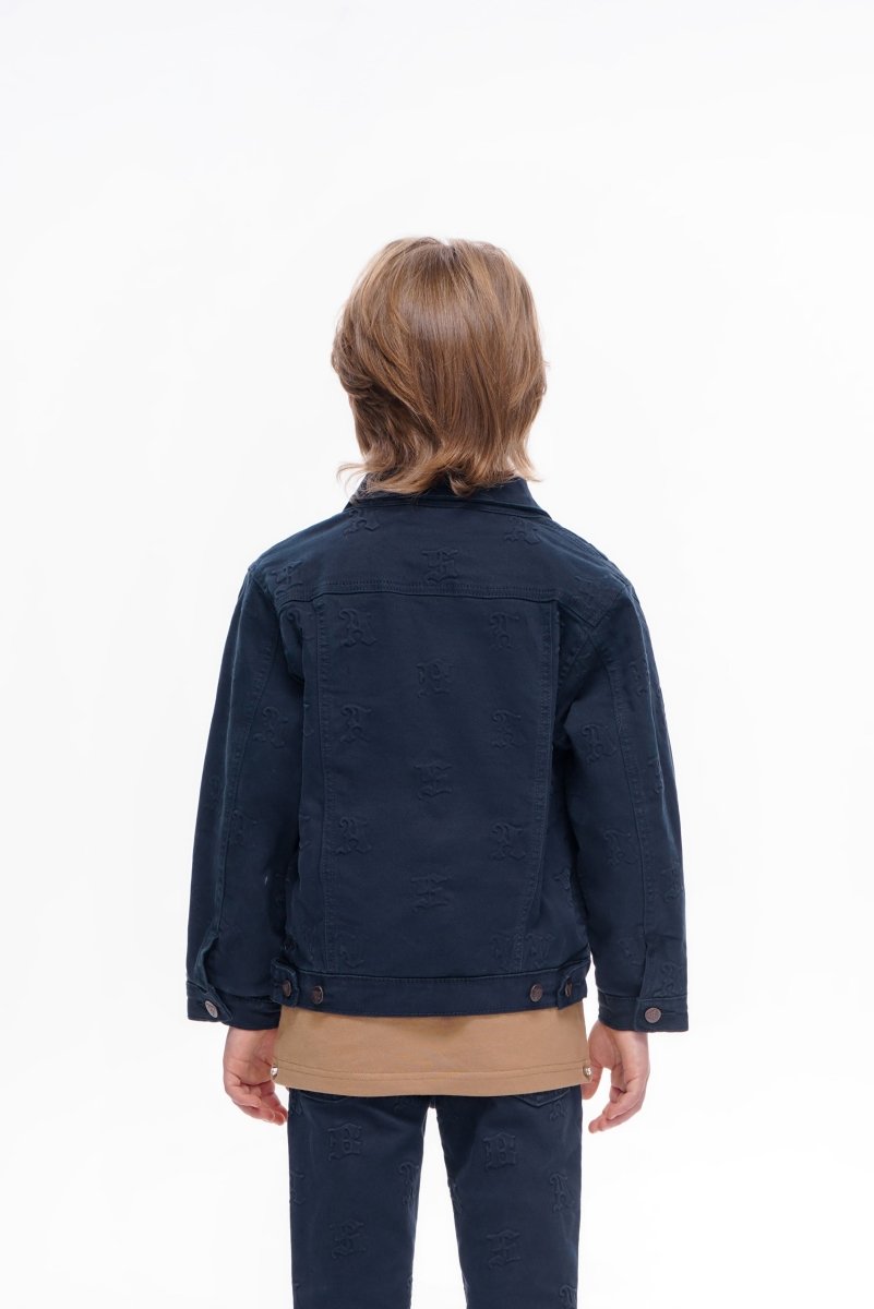 Kids Ealdor Jacket Navy - Valabasas