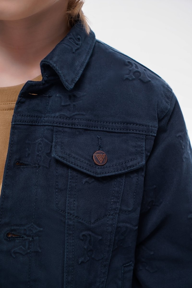 Kids Ealdor Jacket Navy - Valabasas