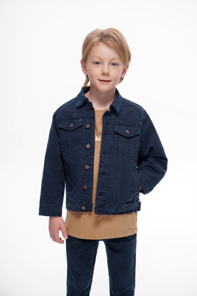 Kids Ealdor Jacket Navy - Valabasas