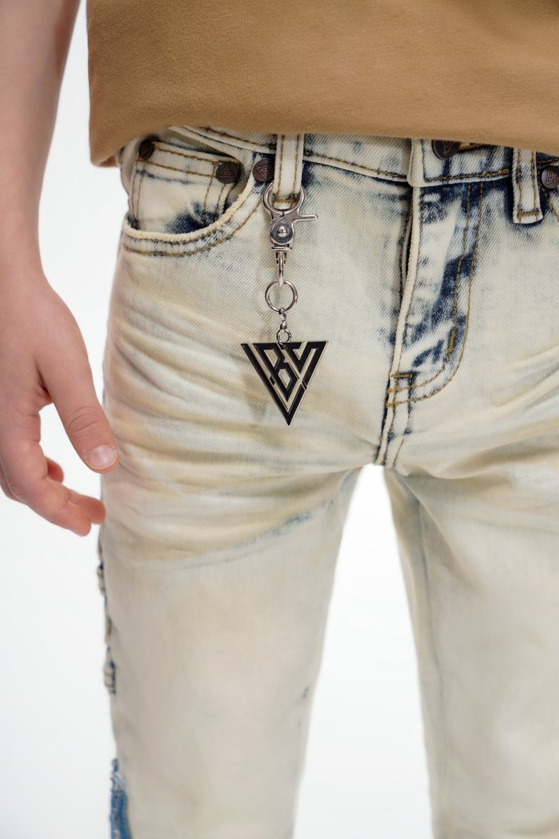 Kids Flame Light Blue Stacked - Valabasas