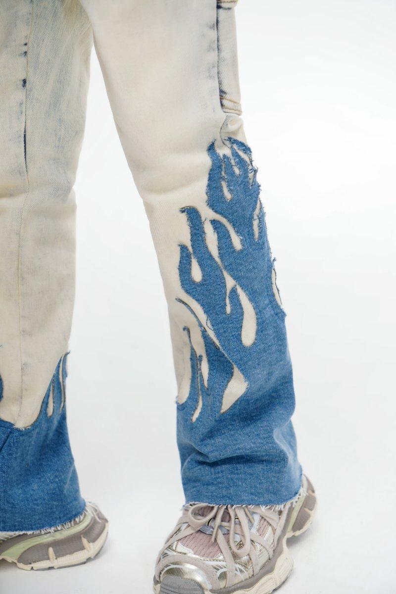 Kids Flame Light Blue Stacked - Valabasas