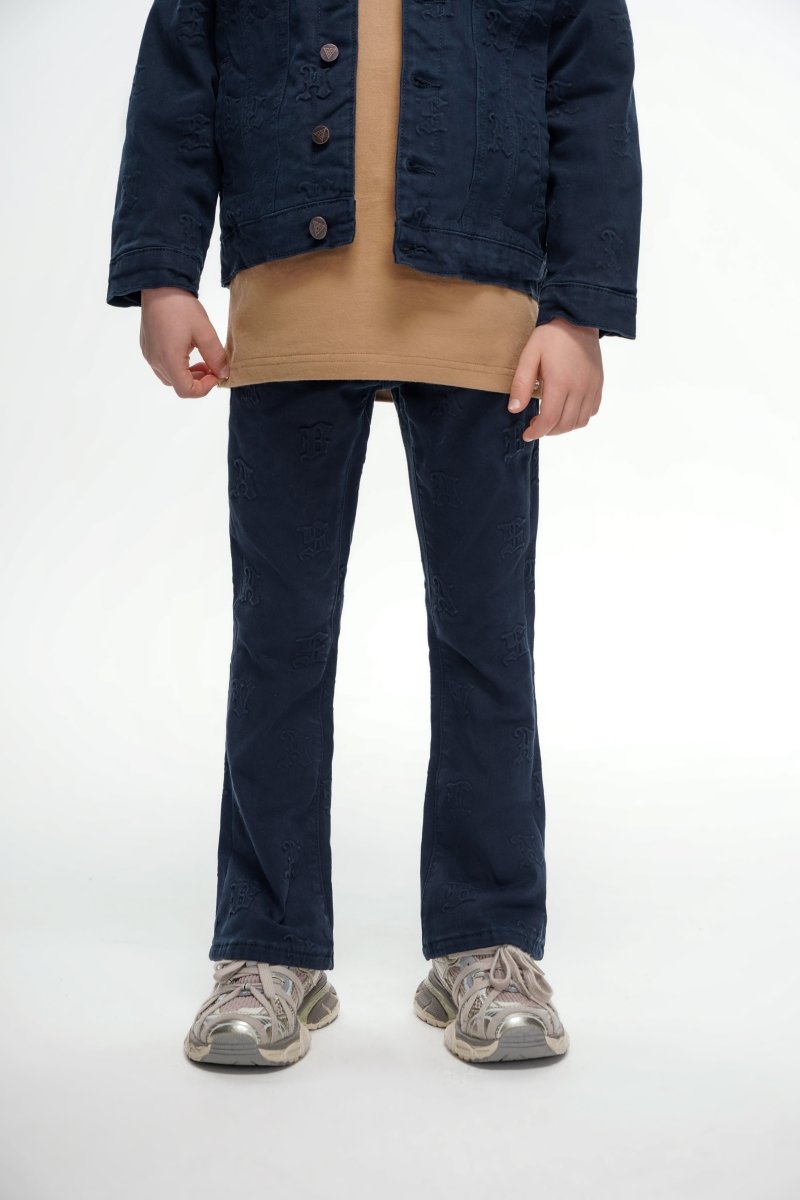 Kids Frith Navy Stacked - Valabasas