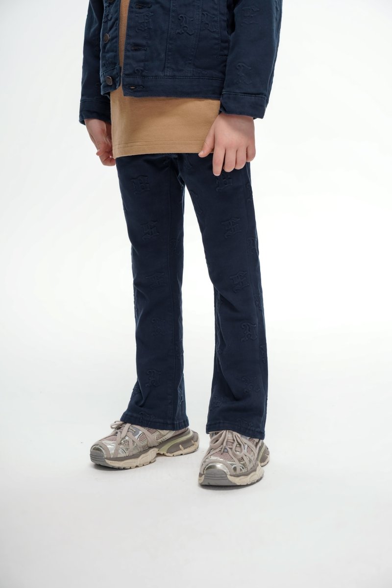 Kids Frith Navy Stacked - Valabasas