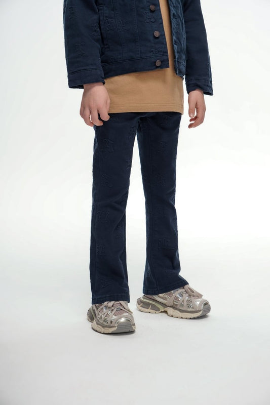 Kids Frith Navy Stacked - Valabasas