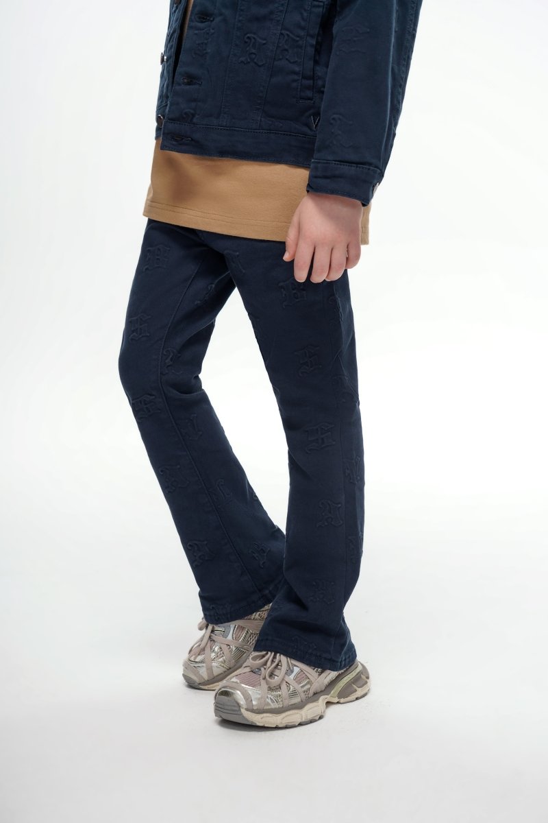 Kids Frith Navy Stacked - Valabasas