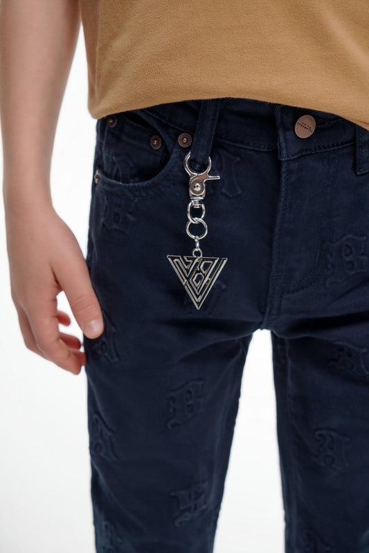 Kids Frith Navy Stacked - Valabasas