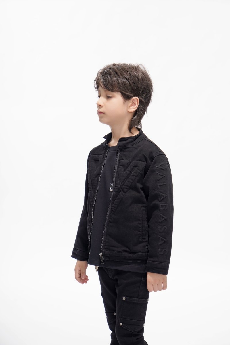 Kids Harley Jacket Jet Black - Valabasas