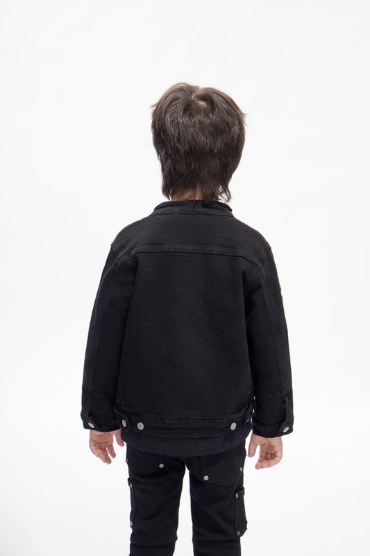 Kids Harley Jacket Jet Black - Valabasas