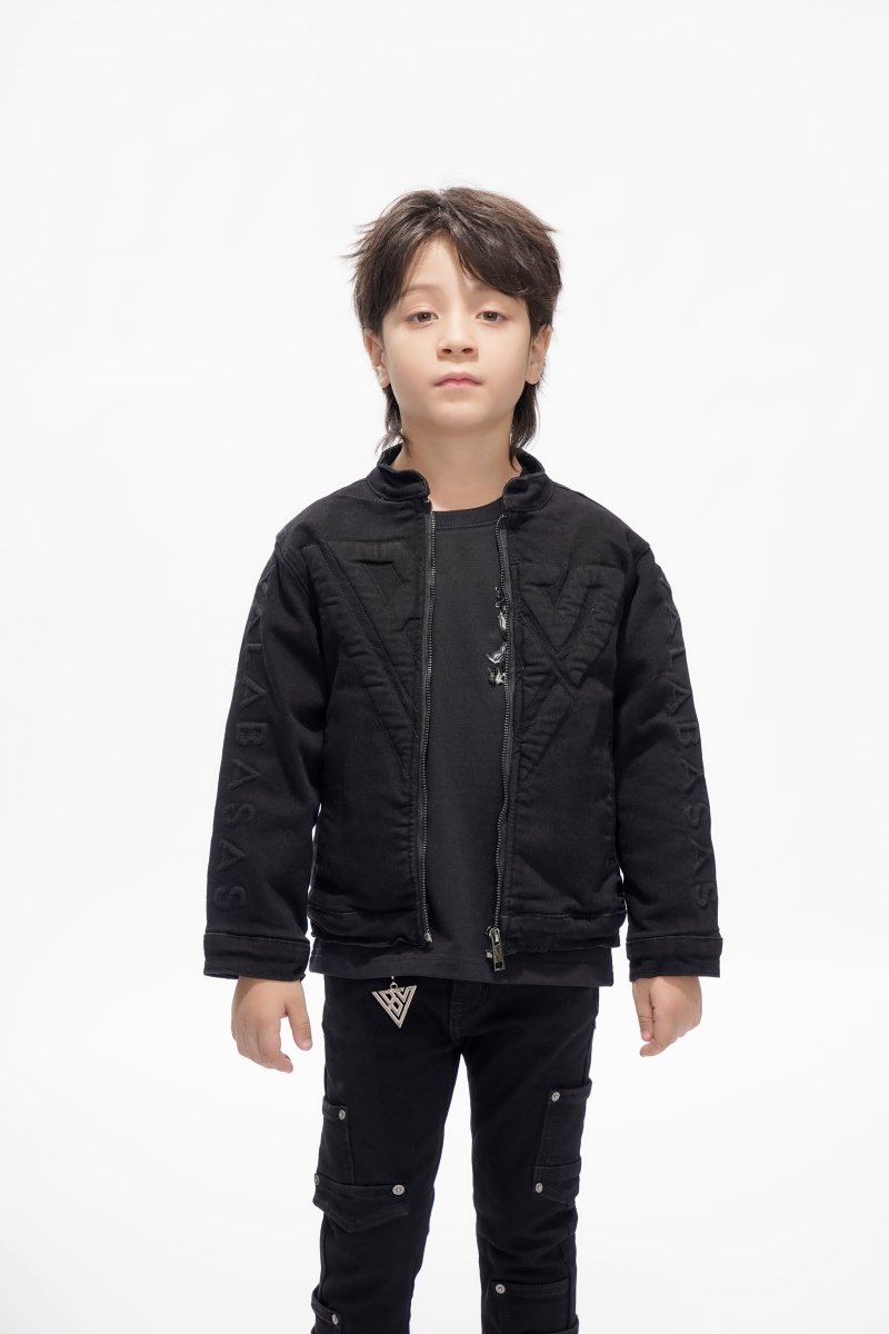 Kids Harley Jacket Jet Black - Valabasas