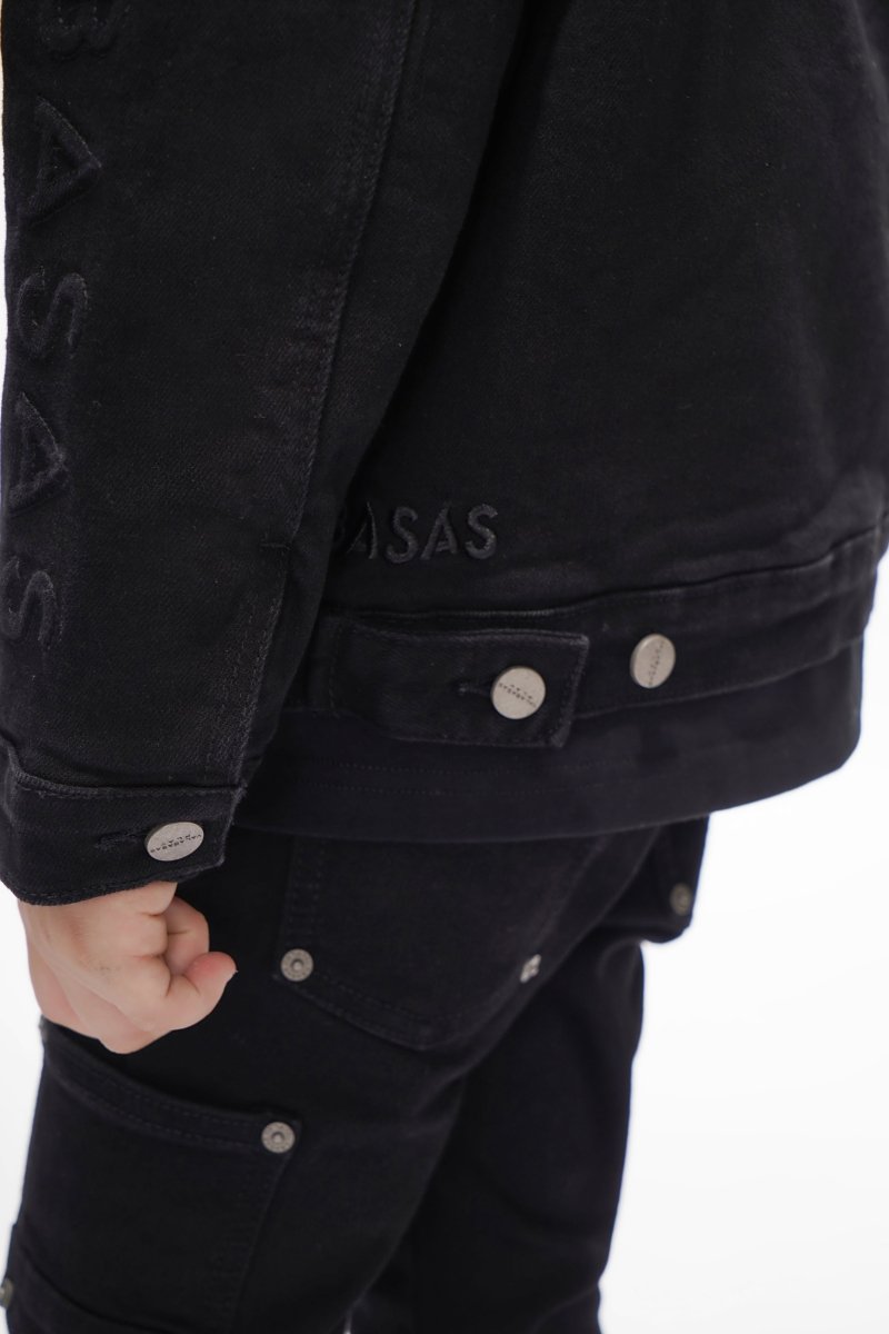 Kids Harley Jacket Jet Black - Valabasas
