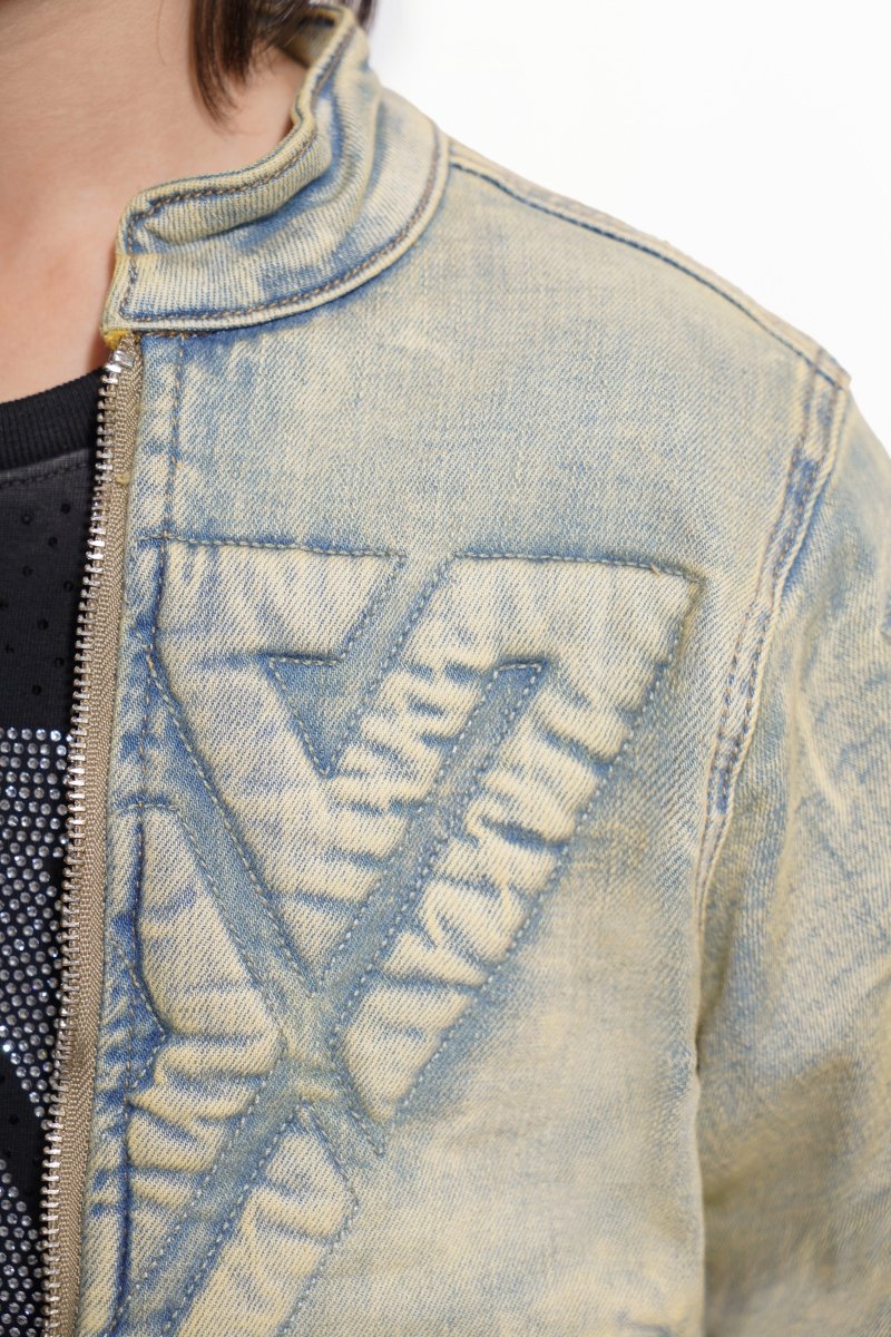 Kids Harley Light Vintage Blue Denim Jacket - Valabasas