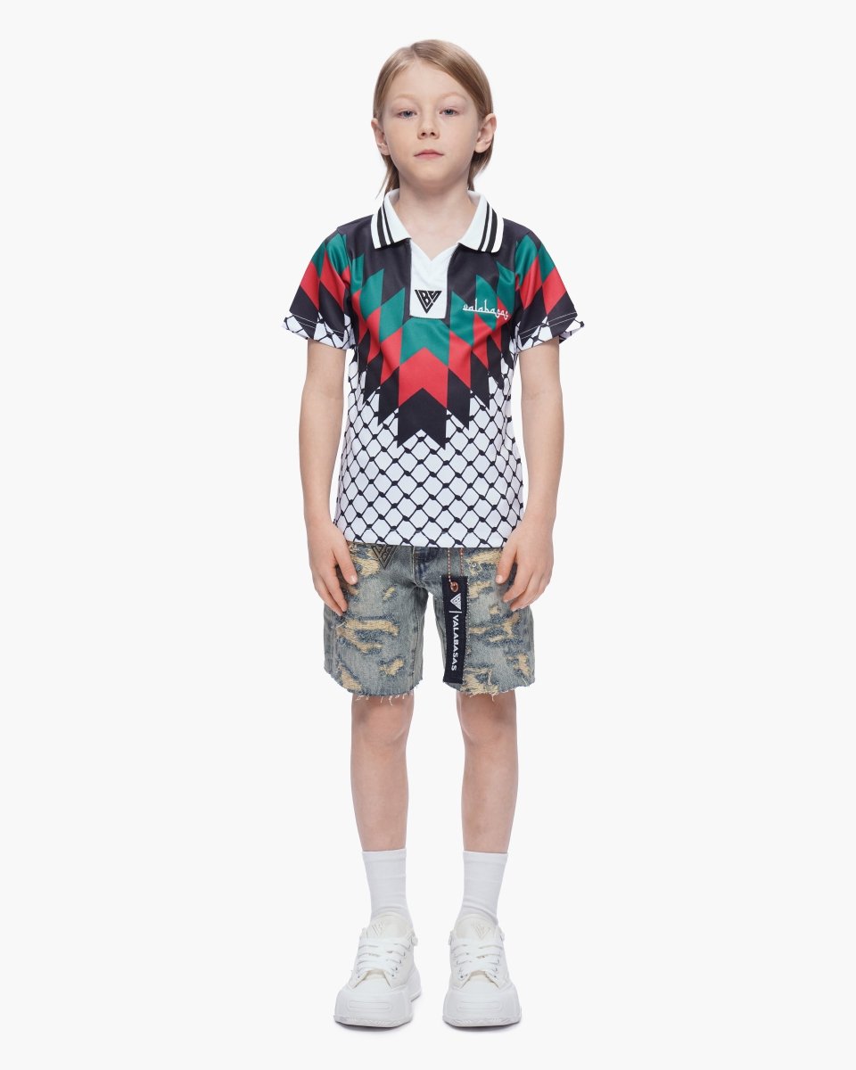 Kids Incise Jorts Vintage Wash - Valabasas