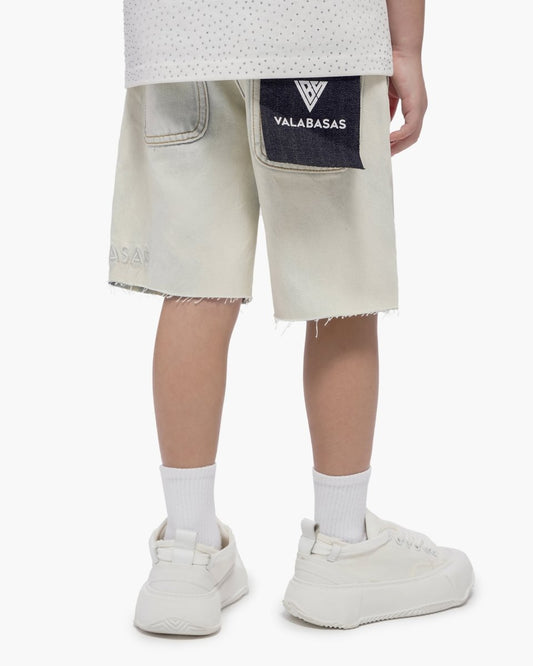 Kids Jr. Arctic Blue Denim Shorts - Valabasas