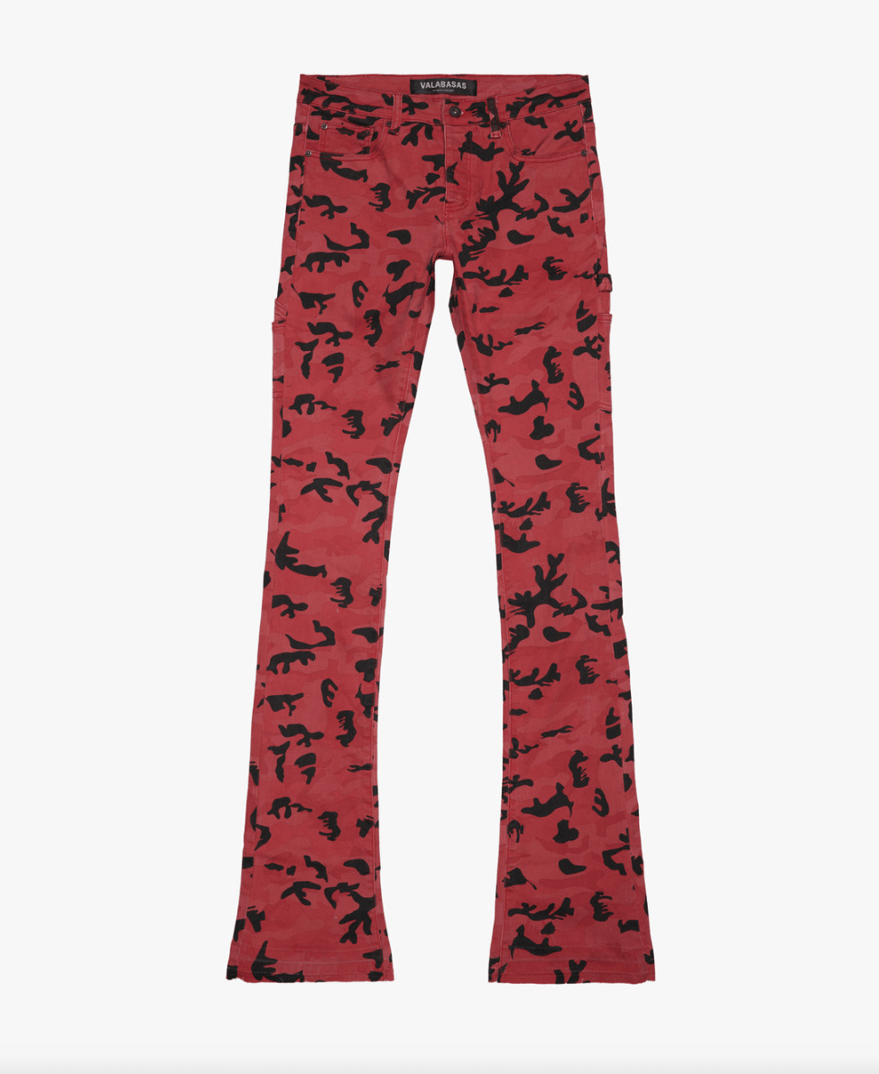 KIDS "JR. EXTENDO" - STACKED JEANS CRIMSON FOREST - Valabasas