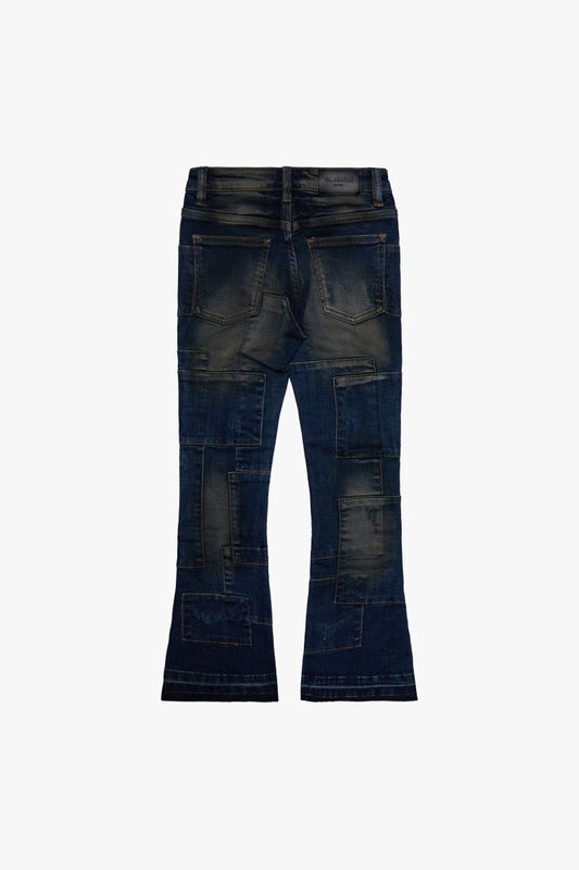 KIDS "MONTAGNE" STACKED DIRTY BLUE - Valabasas