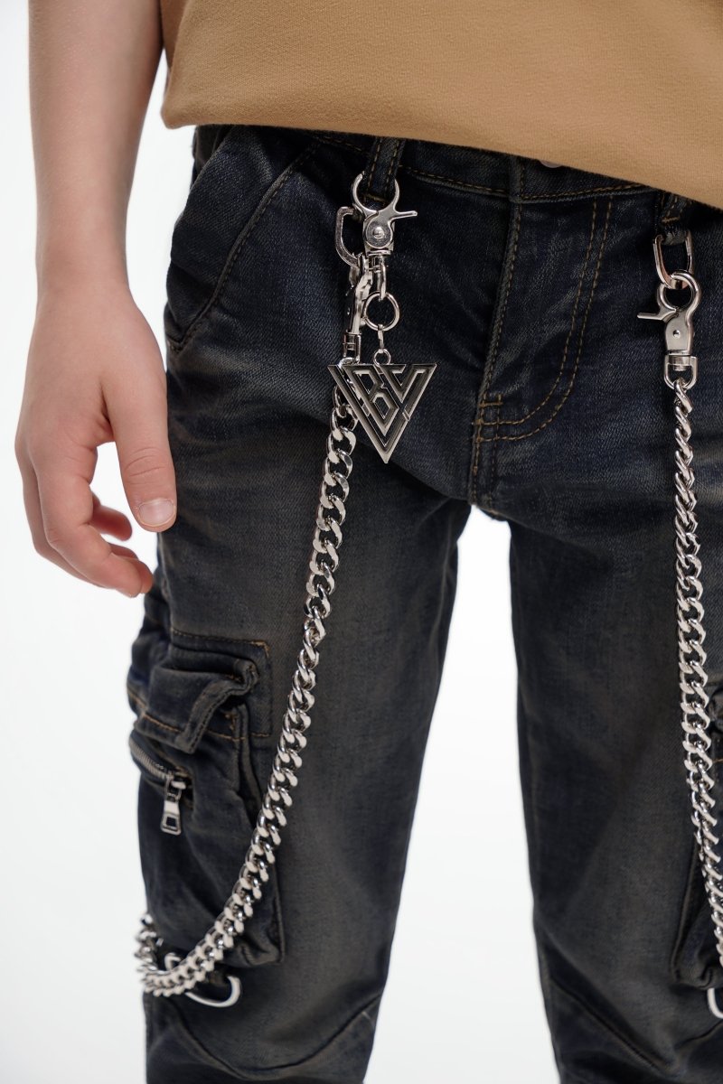 Kids Nico Vintage Blue Skinny - Valabasas