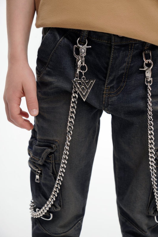 Kids Nico Vintage Blue Skinny - Valabasas