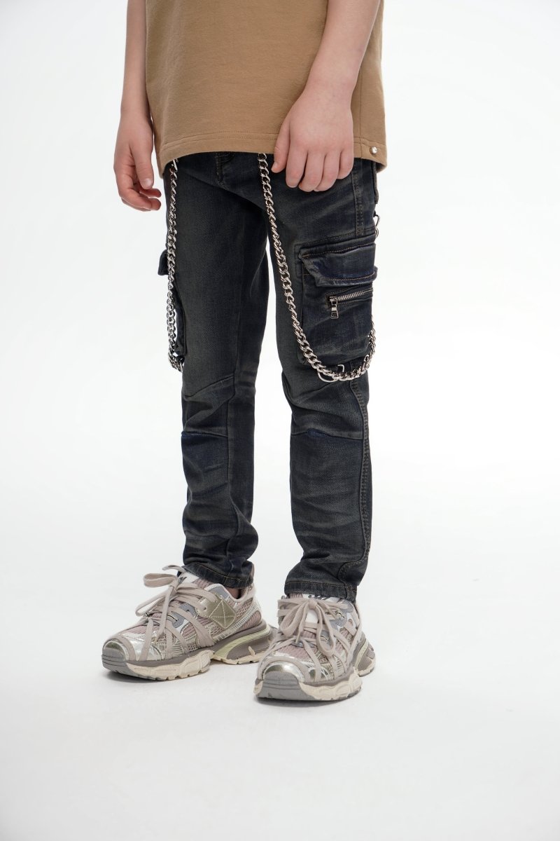 Kids Nico Vintage Blue Skinny - Valabasas
