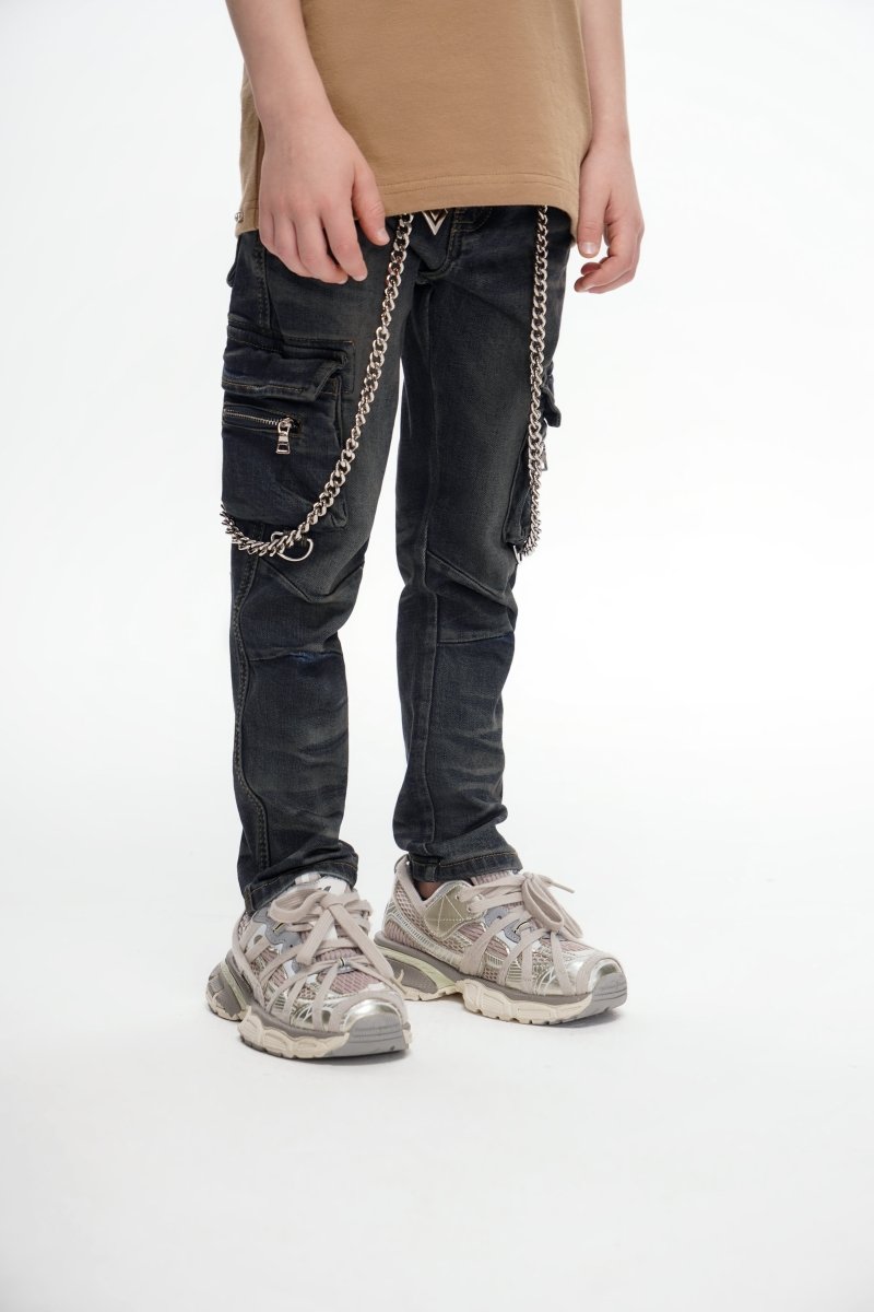 Kids Nico Vintage Blue Skinny - Valabasas