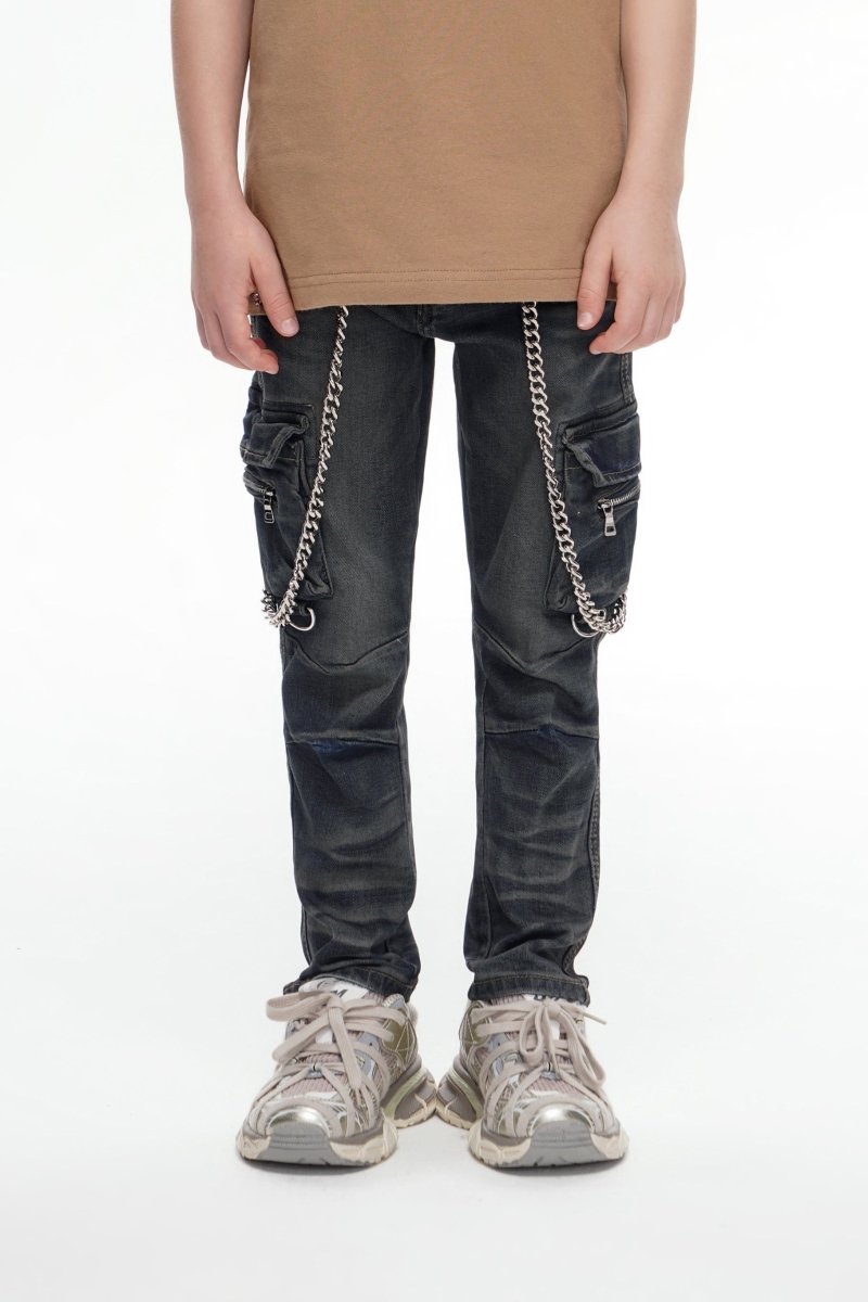 Kids Nico Vintage Blue Skinny - Valabasas