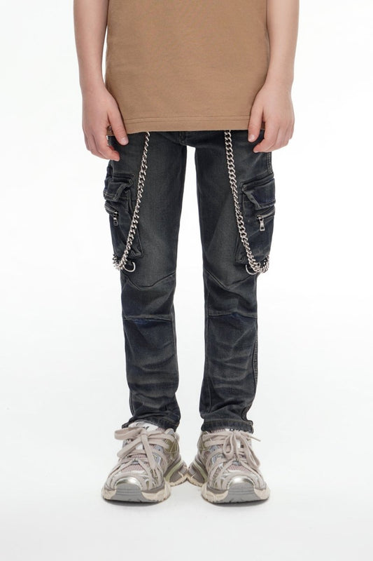 Kids Nico Vintage Blue Skinny - Valabasas