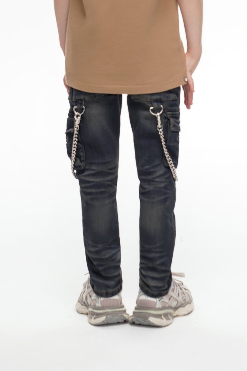 Kids Nico Vintage Blue Skinny - Valabasas