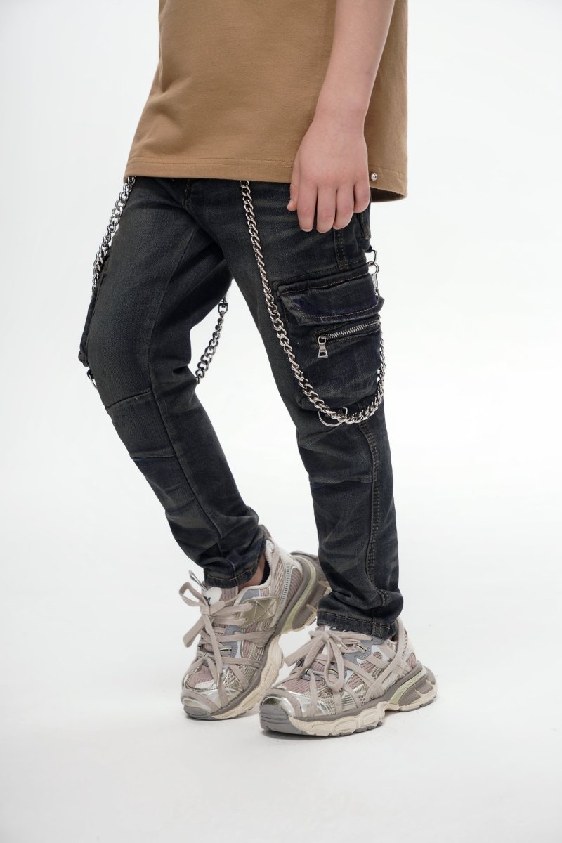 Kids Nico Vintage Blue Skinny - Valabasas