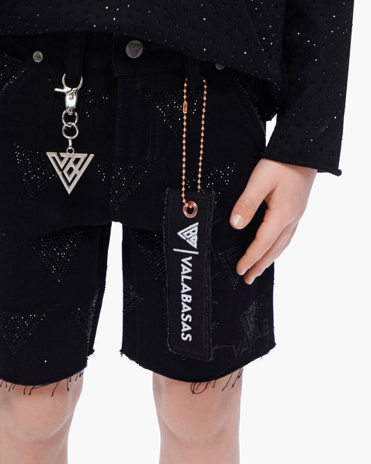 Kids Palace Black Jorts - Valabasas