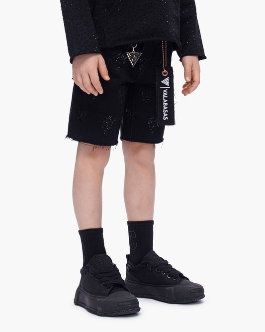 Kids Palace Black Jorts - Valabasas