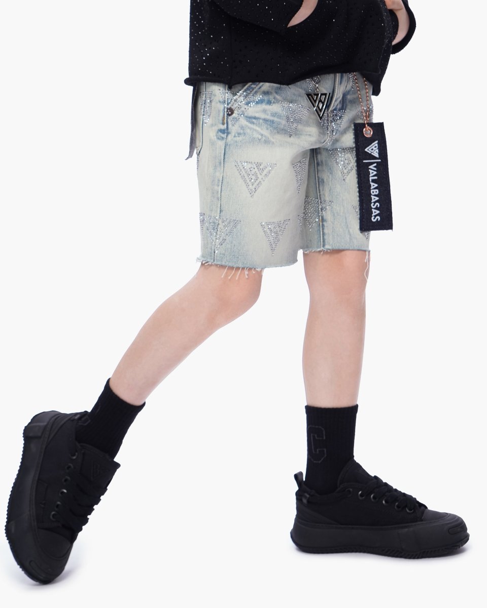 Kids Palace Light Blue Wash Jorts - Valabasas