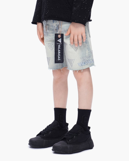 Kids Palace Light Blue Wash Jorts - Valabasas