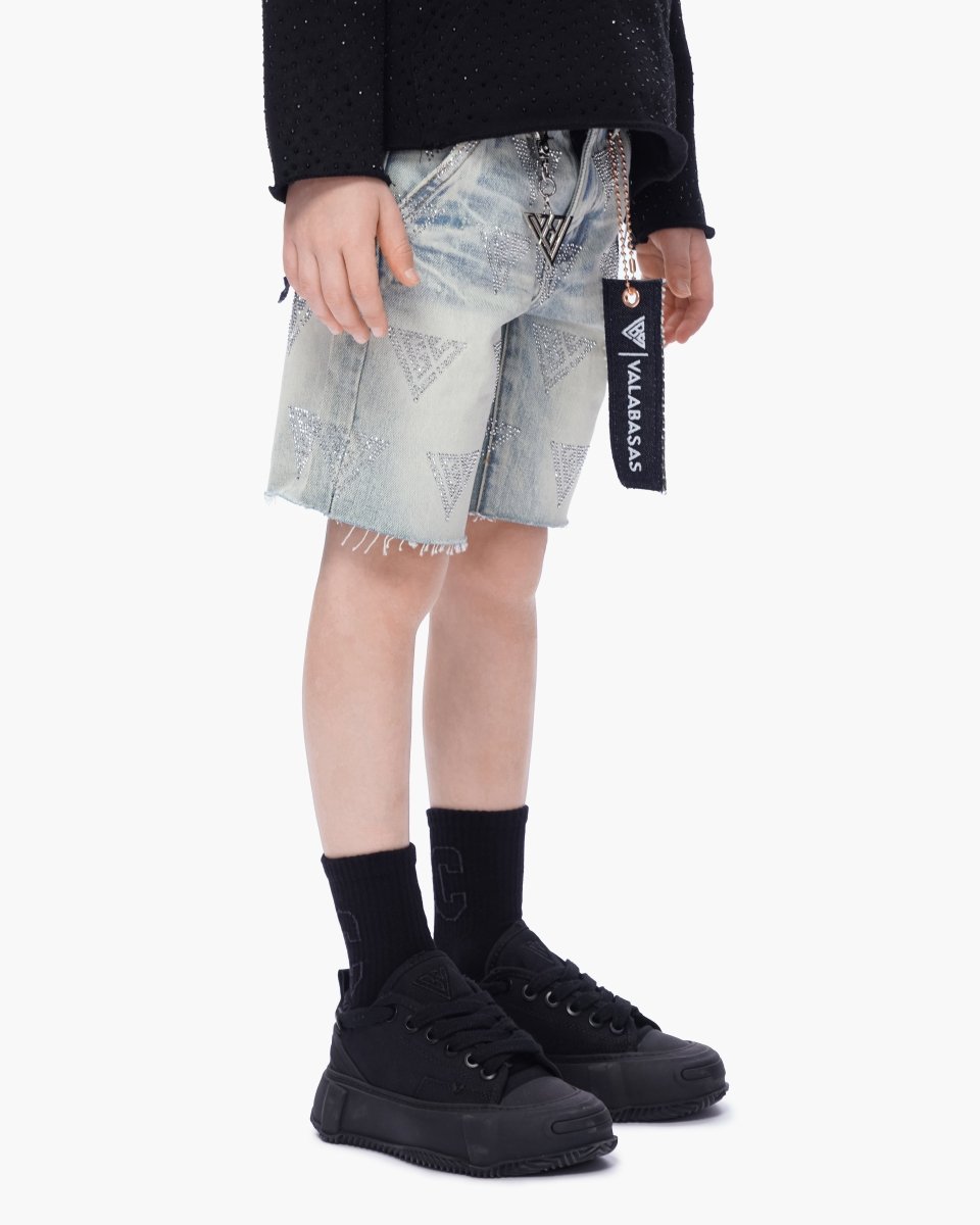 Kids Palace Light Blue Wash Jorts - Valabasas