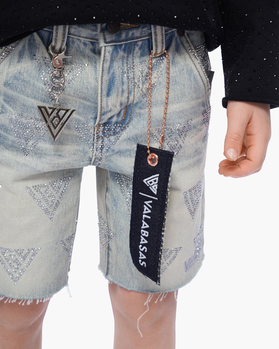 Kids Palace Light Blue Wash Jorts - Valabasas