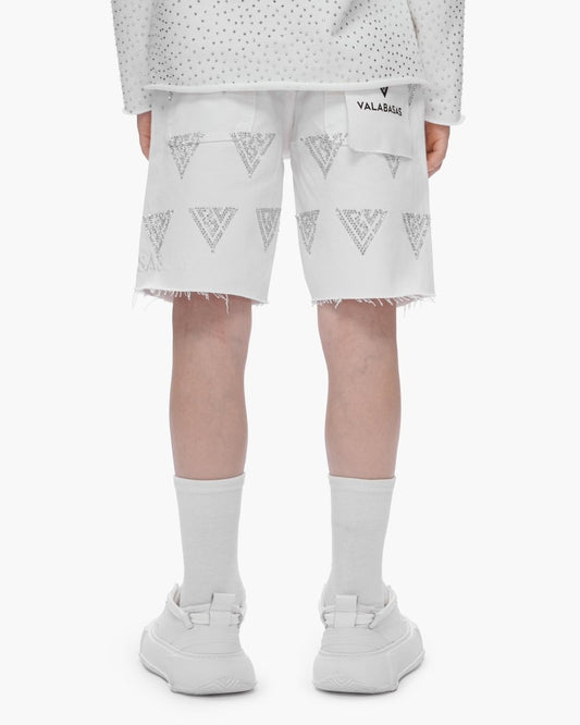 Kids Palace White Jorts - Valabasas