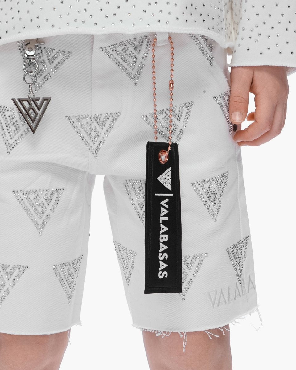 Kids Palace White Jorts - Valabasas