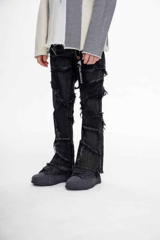 Kids Patchwork Stacked Black - Valabasas