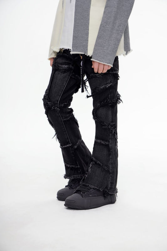 Kids Patchwork Stacked Black - Valabasas