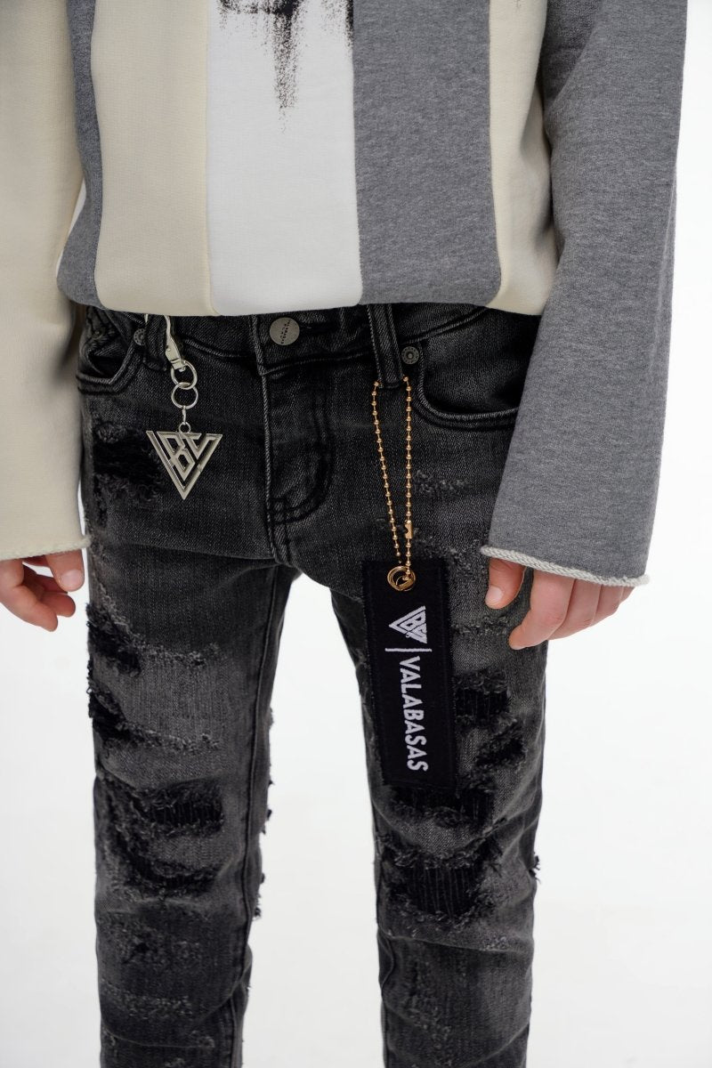 Kids Payload Skinny Grey Denim - Valabasas