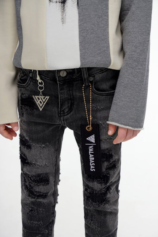 Kids Payload Skinny Grey Denim - Valabasas