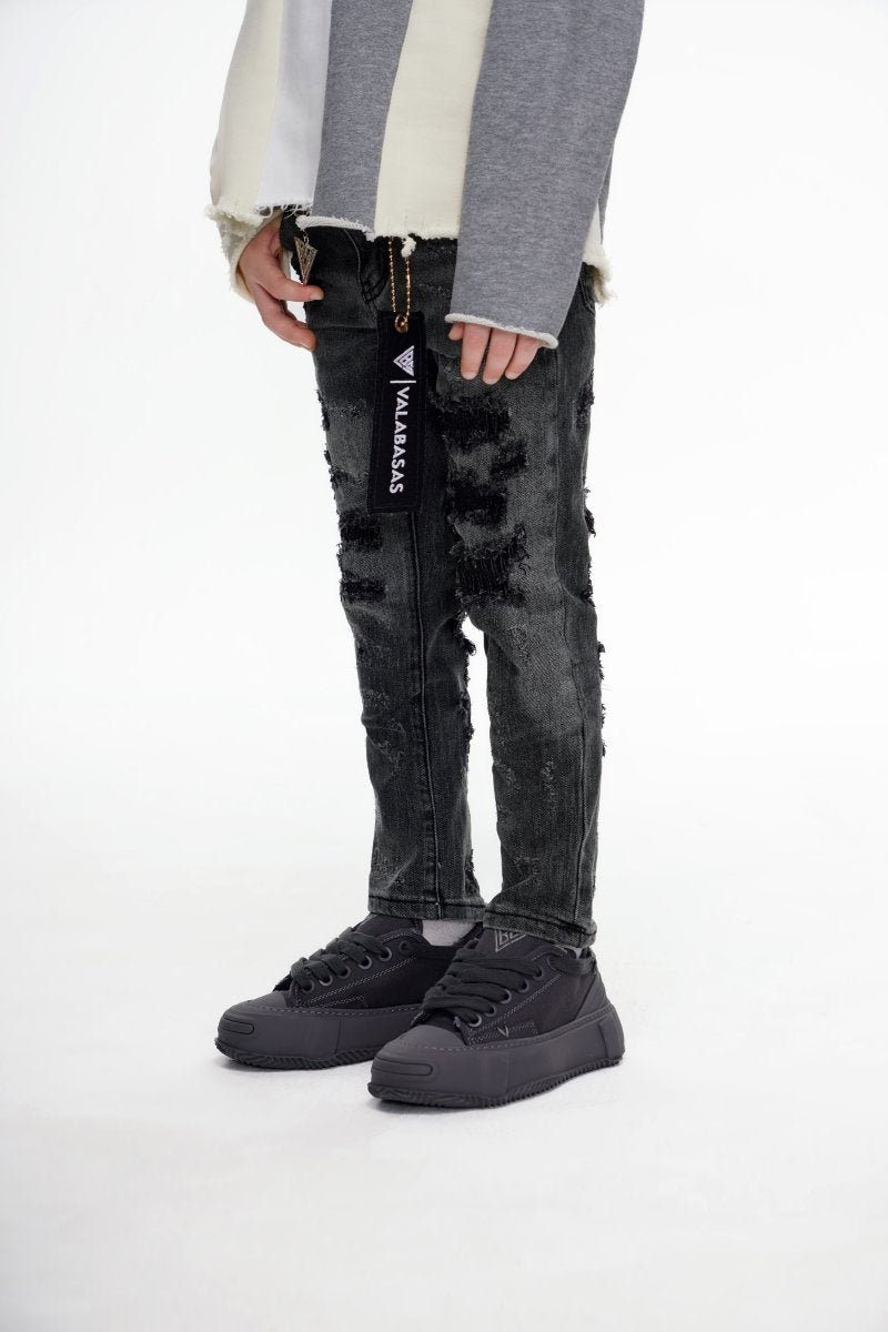 Kids Payload Skinny Grey Denim - Valabasas