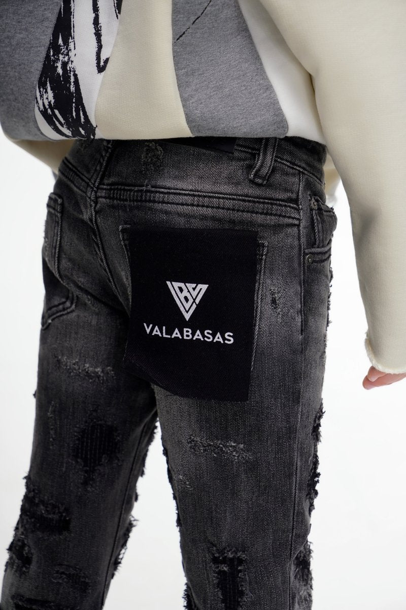 Kids Payload Skinny Grey Denim - Valabasas