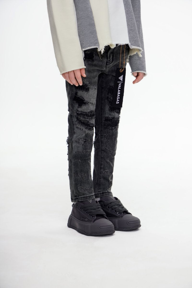 Kids Payload Skinny Grey Denim - Valabasas