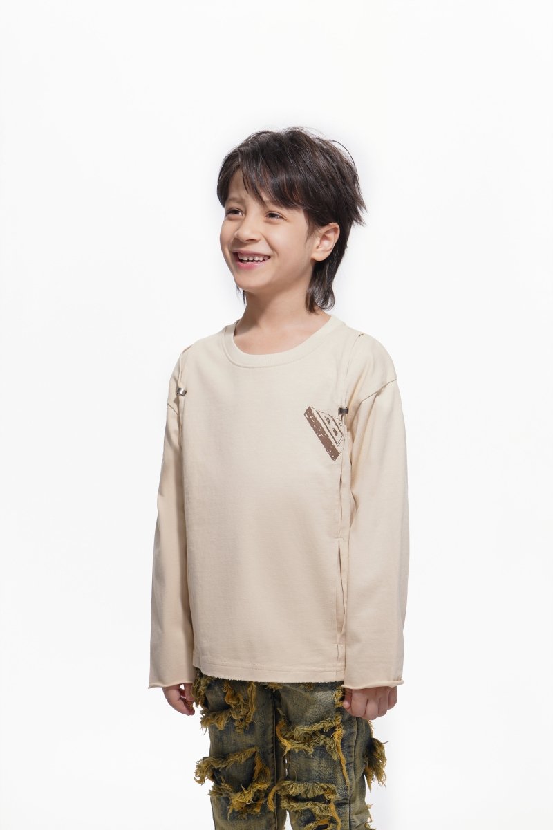 Kids Piece Pale Apricot Tee - Valabasas