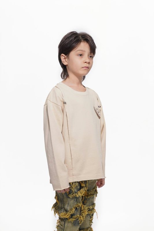 Kids Piece Pale Apricot Tee - Valabasas