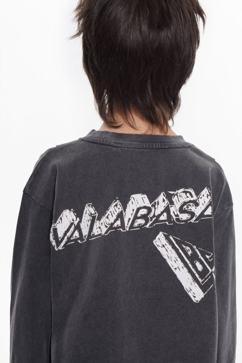 Kids Piece Sunfaded Black Tee - Valabasas